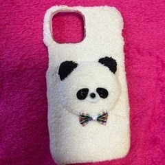 新品未使用品♪ハンドメイド作品です♪パンダさんのケース♪iPhone13miniケース♪の画像