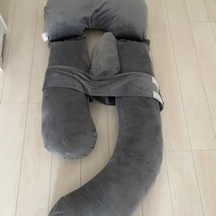 【無料であげます】AS AWESLING 152CM抱き枕 全身枕/授乳枕、妊婦ボディピロー/取り外し可能な大きいU形枕、サポートひも、取り外し可能なカバーの画像