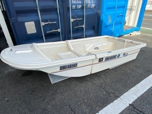 ?【つり具】2分割 ２人乗りFRPボート 2～５馬力用【釣具･船外機高価買取アールワン田川】