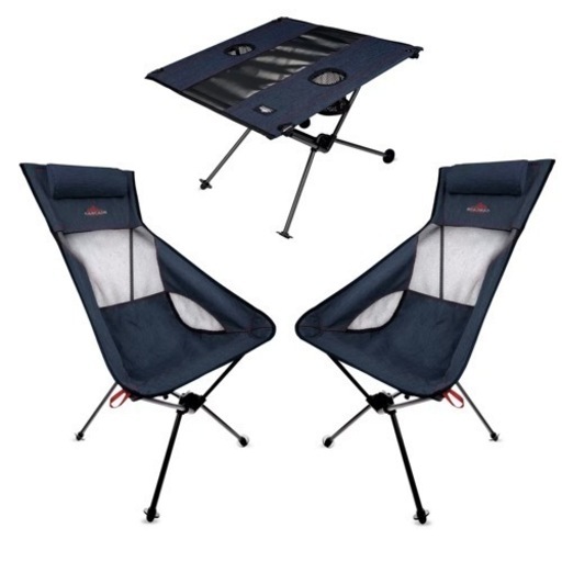 【新品未使用】コストコ COSTCO 軽量・折り畳みチェア2脚＆テーブルセット　アウトドア