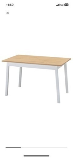 ★ 8月30日までの引取希望　価格相談可　IKEA ダイニングテーブル　幅125cm 新品
