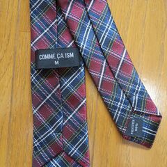 キッズネクタイ　COMME CA ISM　紺赤チェックの画像