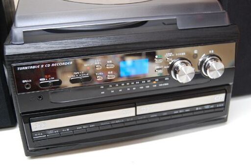 とうしょう W-CDレコーダー マルチプレイヤー TCDR-186WC ブラック 動作確認済み テープ/CD/ラジオ/レコード 札幌市