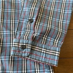 バーバリーブラックレーベル☆ノバチェック柄長袖シャツの画像