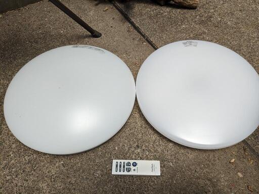 LEDシーリングライト　2個セット　リモコンは片方だけ