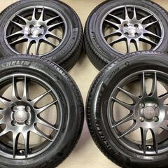WORK ESPERIO◆6.5J 16インチ +45 4/100◆195/65R16◆ライズ レックス ロッキーにおすすめ!!ミシュラン プライマシー４ バリ山付