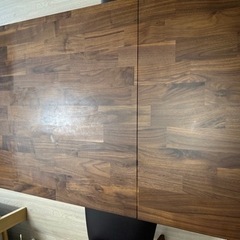 ダイニングテーブルセット 80〜120cm 伸縮式　椅子付き 折りたたみ  の画像