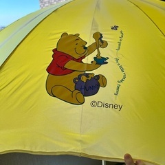 プーさんのパラソル　水タンク付きの画像