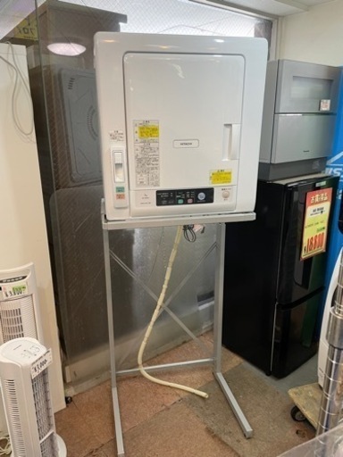 HITACHI DE-N50WV 衣類乾燥機　スタンド付き　2022年製