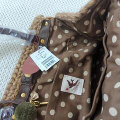 ニットのハンドバッグ　未使用の画像