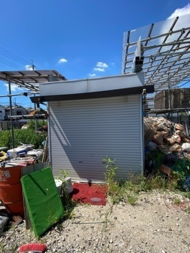 20F海上コンテナ倉庫　シャッター鍵付き