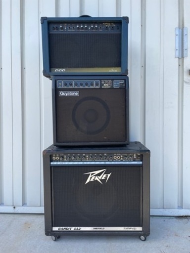 ギターアンプ通電のみ確認　中段真空管！