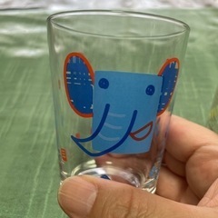 子供用グラス（ガラス製）3個セット　ウサギ🐇キリン🦒ゾウ🐘の画像