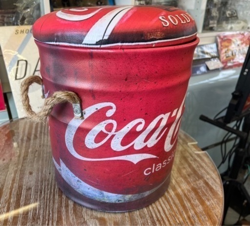 新品‼️コカコーラ‼️          収納スツール椅子（小）インテリアに‼️