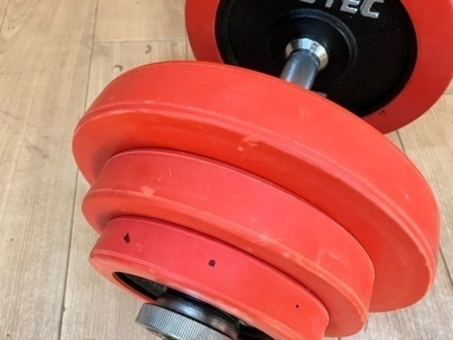 【引取】ダンベル　irotec 35kg (17.5kg × 2) Wバー付き　筋トレ　トレーニング
