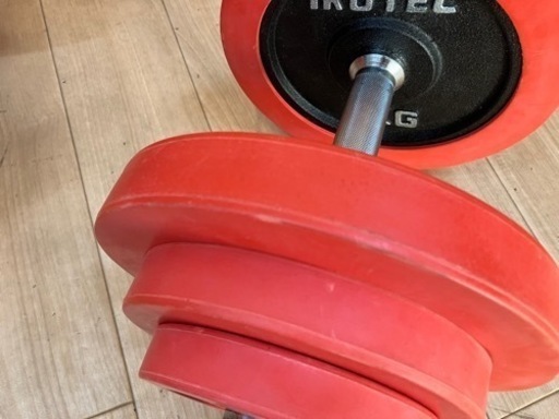 【引取】ダンベル　irotec 35kg (17.5kg × 2) Wバー付き　筋トレ　トレーニング