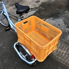 お取引感謝【元電動自転車】３輪自転車・普通に乗れます・農場や工場等に・中古の画像