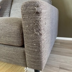 ※引き渡し決定　3人掛けソファ　L字【0円】の画像