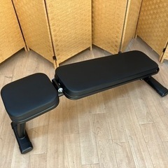 【引取】leading edge フラットベンチ　筋トレ　トレーニング　レザーの画像