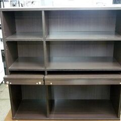 ☆本棚 扉付き ブックラック 幅910mm 奥行330mm 高さ905mm ディスプレイラック フラップ扉 飾り棚 シェルフ 札幌 北20条店の画像