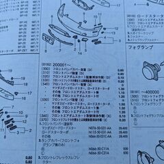 国産　平成１年式位～　お手軽パ-ツ資料　指数　ロードスター　ＭＲ２　トヨタ　日産　旧車の画像