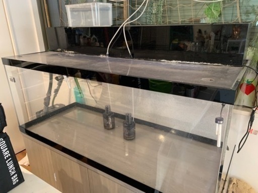 1500 アクリル 水槽 フルセット 上部 外部 150cm 大型 バラ売り不可 引き取り限定