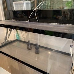 1500 アクリル 水槽 フルセット 上部 外部 150cm 大型 バラ売り不可 引き取り限定