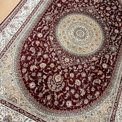 トルコ絨毯　ワインレッドの画像