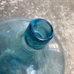 ガラス瓶　デミジョンボトル　グリーン　昭和レトロの画像