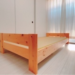 ヒノキ.畳のシングルベッド(国産)の画像