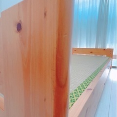 ヒノキ.畳のシングルベッド(国産)の画像