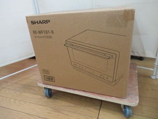 1ヶ月保証/オーブンレンジ/電子レンジ/ブラック/フラットタイプ/ヘルツフリー/シャープ/SHARP/RE-WF181/良品/美品/未使用品/新品/JAKN5676/