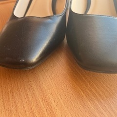 黒パンプス 24.5cmの画像