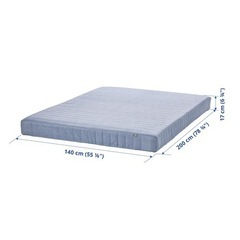【IKEAほぼ新品】ダブルサイズマットレス (IKEA VADSÖ ヴァドソ)の画像