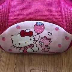 キティちゃんジュニアシート　汚れ多数ありの画像