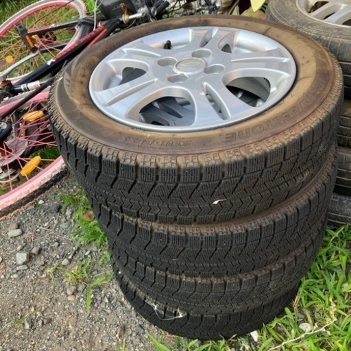 155/65R 14スタッドレスタイヤアルミホイールセット