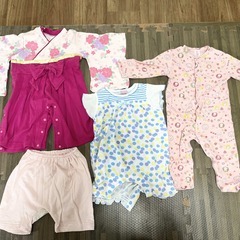80cm ベビー服セット(主にロンパース)