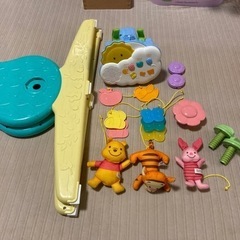 タカラトミー disney ディズニー ベビートイ くまのプーさん えらべる回転 6WAYジムにへんしんメリーの画像