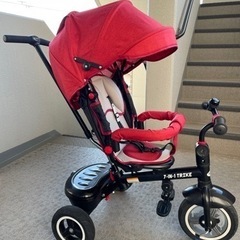 besrey 三輪車 7IN1 バギー　ベビーカー　かじとりの画像