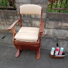 美品　安寿 家具調トイレ　便座　介護用品　動作良好　アロン化成 ...