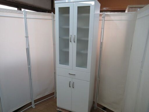 食器棚/キッチン収納/ホワイト/181×60×40/良品/中古品/J5677/