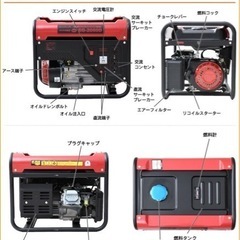 発電機  EG-2050Dナカトミ ドリームパワーの画像