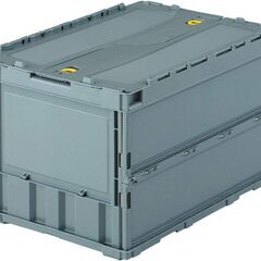 TRUSCO(トラスコ) 薄型折りたたみコンテナ 50Lロックフ...