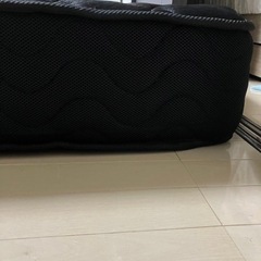 【極厚ダブルマットレス】黒×半年未満使用の画像