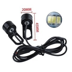 ブルー ストロボライト 青 バイク フラッシュ 自動車 LED 蛍ランプ 暴走ランプ デイライト の画像