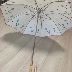日傘　刺繍の画像