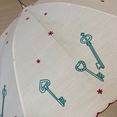 日傘　刺繍の画像
