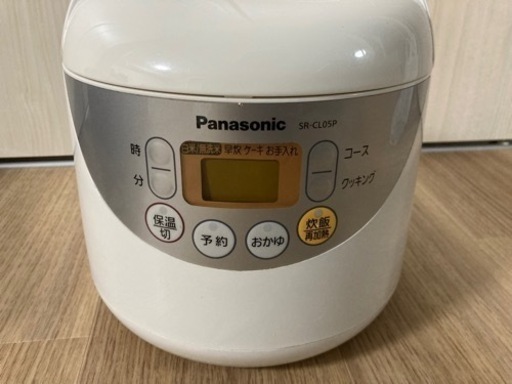 炊飯器　3合炊きPanasonic SR-CLO5P