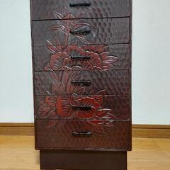 【値下げ】鎌倉彫り風チェスト 引出し