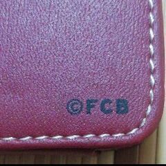 【希少】サッカー　FCバルセロナ　折りたたみ時計　トラベルウォッチ　置き時計　レザーの画像